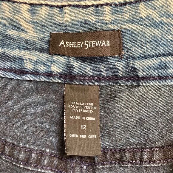 Curvy Acid Washed Denim Jeans Y2K 80s 90s High Rise ASHLEY STEWART  Womens 12 - Picture 13 of 15